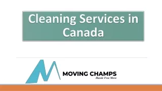 Cleaning Services in Canada