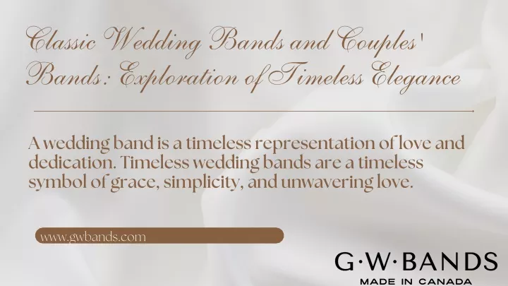 classic wedding bands and couples bands