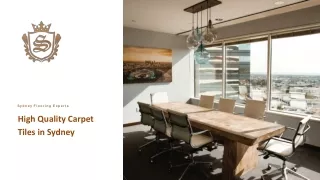 Premium Carpet Tiles with Sydney Flooring Experts