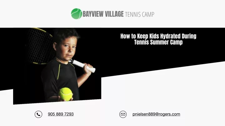 how to keep kids hydrated during tennis summer