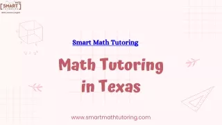 Best Math Tutoring in Texas | Smart Math Tutoring