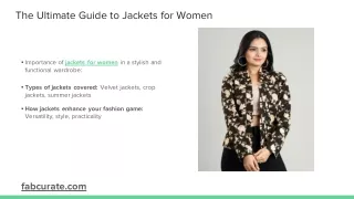 Jackets for women - Fabcurate