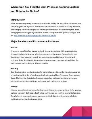 where can you find the best prices on gaming