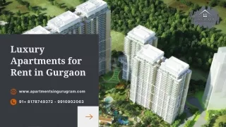 Luxury Apartments for Rent in Gurgaon
