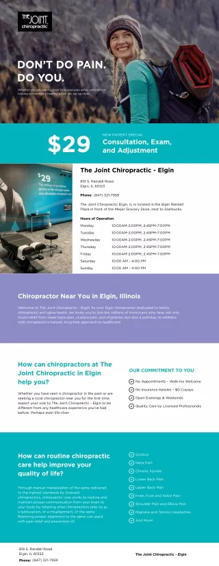 The Joint Chiropractic - Elgin