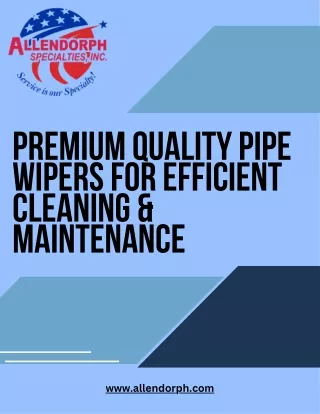 Premium Quality Pipe Wipers for Efficient Cleaning & Maintenance