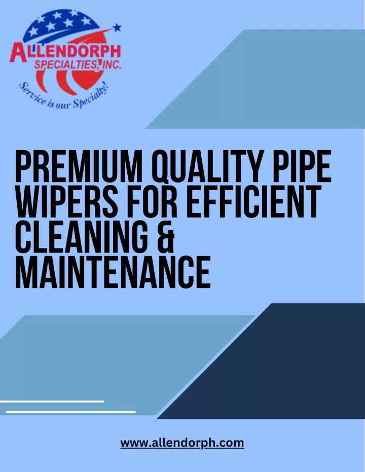 premium quality pipe wipers for efficient