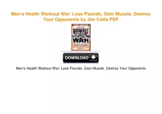 Men's Health Workout War: Lose Pounds, Gain Muscle, Destroy Your Opponents by Jim Cotta