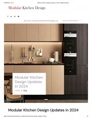 Modular Kitchen Design Updates in 2024