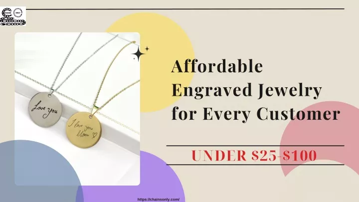 affordable engraved jewelry for every customer