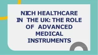 The Role of Advanced Medical Instruments