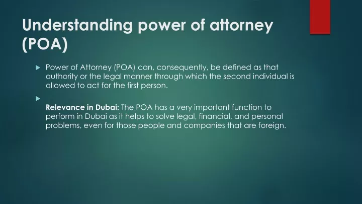 understanding power of attorney poa