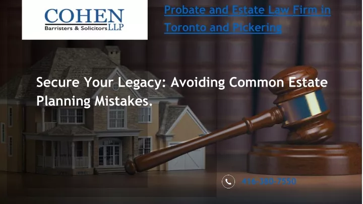 probate and estate law firm in toronto