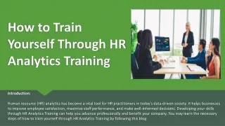 How to Train Yourself Through HR Analytics Training