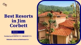 Unforgettable Weekend Getaways with Best Resorts in Jim Corbett