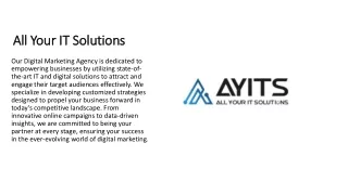 All Your IT Solutions PPT