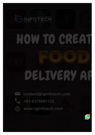 How to Create A Food Delivery App Step-by-Step Guide