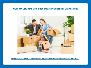 How to Choose the Best Local Movers in Cleveland