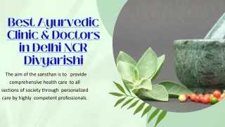 Best Ayurvedic Clinic & Doctors in Delhi NCR