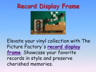 Record Display Frame