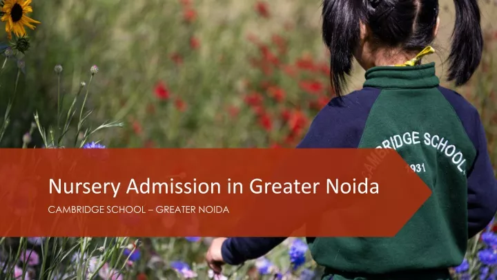 nursery admission in greater noida