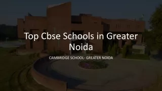 Top Cbse Schools in Greater Noida