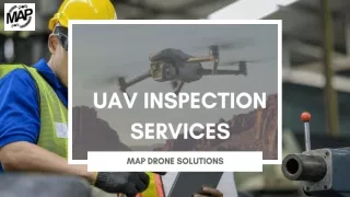 Comprehensive UAV Inspection Services by Map Drone Solutions