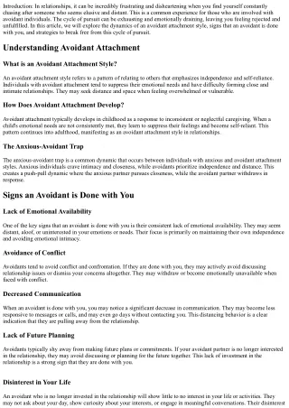 introduction in relationships