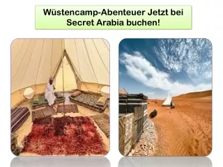 Wüstencamp-Abenteuer Jetzt bei Secret Arabia buchen!