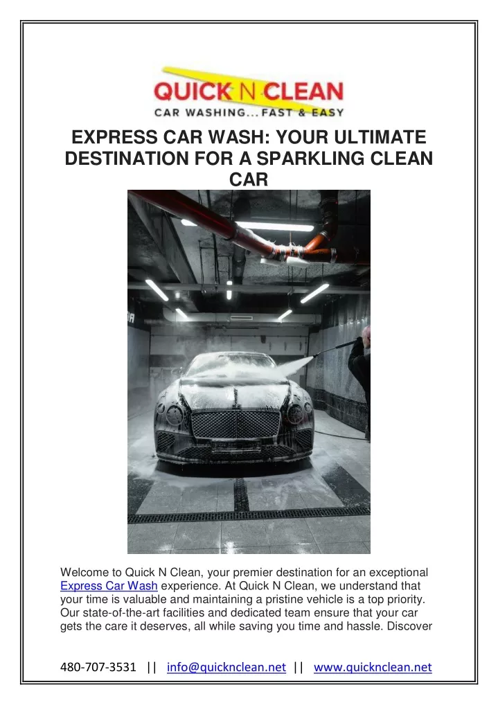 express car wash your ultimate destination