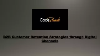 B2B Customer Retention Strategies through Digital Channels