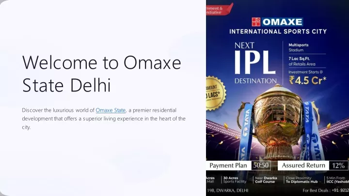 welcome to omaxe state delhi