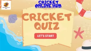 Cricket Online Hub