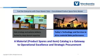 Material Catalog is a Gateway to Operational Excellence and Strategic Procurement