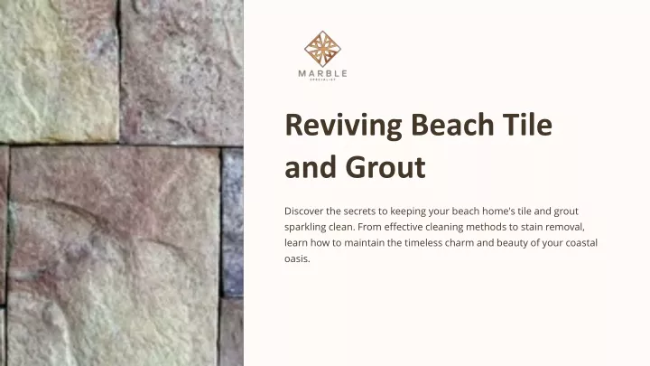 reviving beach tile and grout