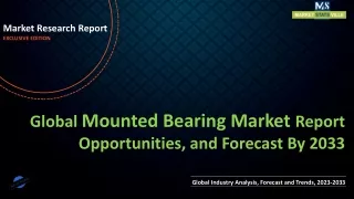 Mounted Bearing Market Report Opportunities, and Forecast By 2033