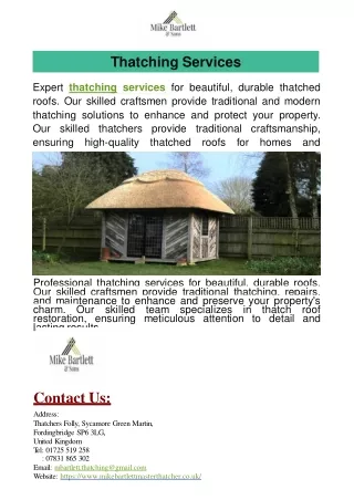 thatching services