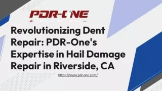 Revolutionizing Dent Repair: PDR-One's Expertise in Hail Damage Repair in Riverside, CA