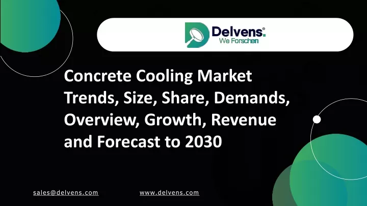 concrete cooling market trends size share demands