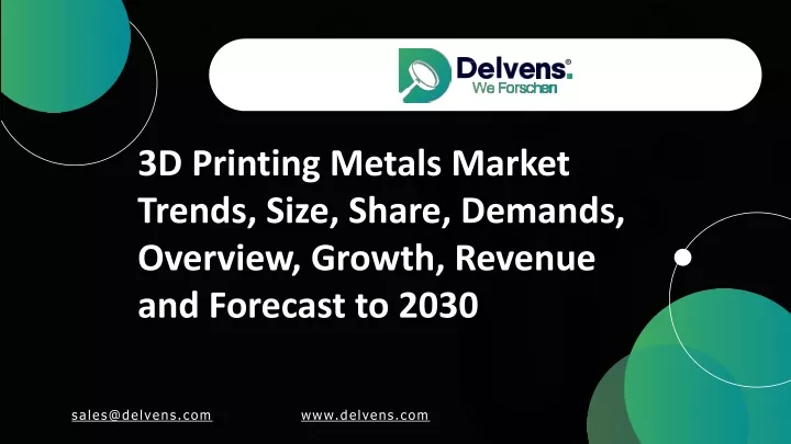 3d printing metals market trends size share