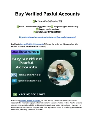 Buy Verified Paxful Accounts