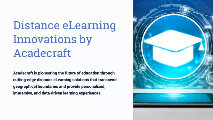 distance elearning innovations by acadecraft