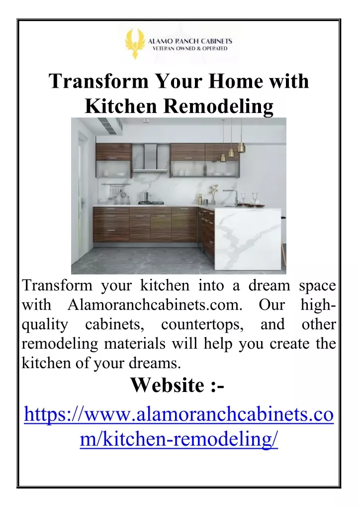 transform your home with kitchen remodeling