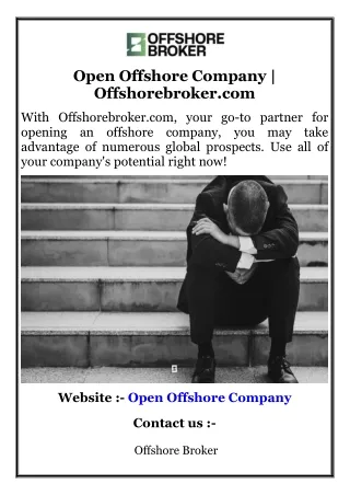 Open Offshore Company  Offshorebroker.com