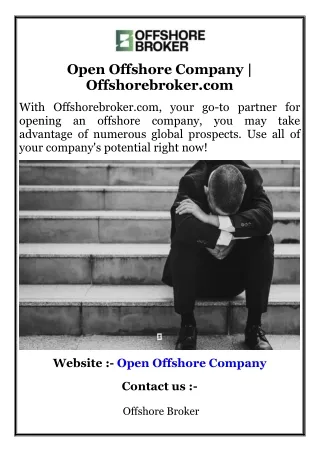 open offshore company offshorebroker com