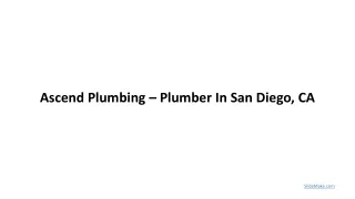 Ascend Plumbing – Plumber In San Diego, CA