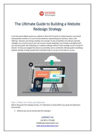 The Ultimate Guide to Building a Website Redesign Strategy