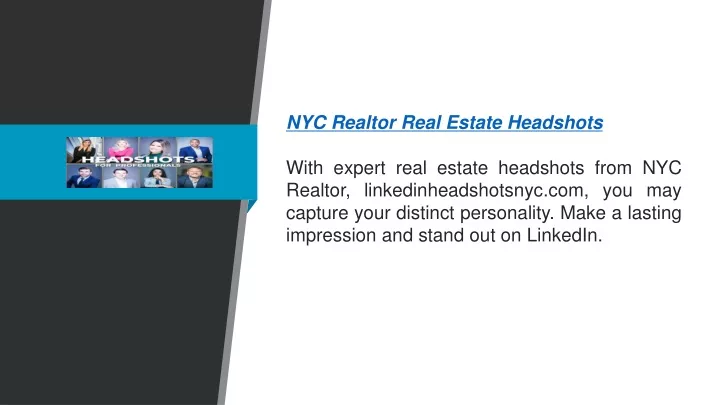 nyc realtor real estate headshots with expert
