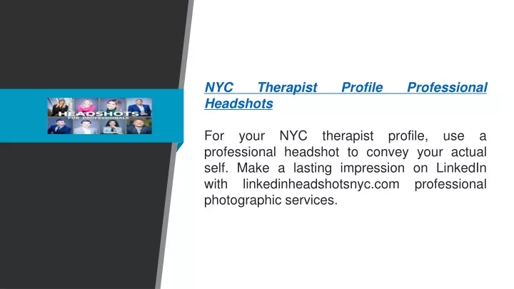 nyc therapist profile professional headshots