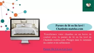 parure de lit en lin lav chatdodo matelas com